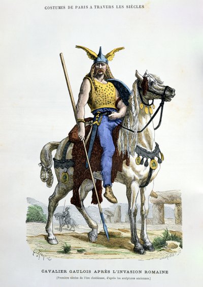 A Gaulish warrior after the invasion of Rome, illustration from 